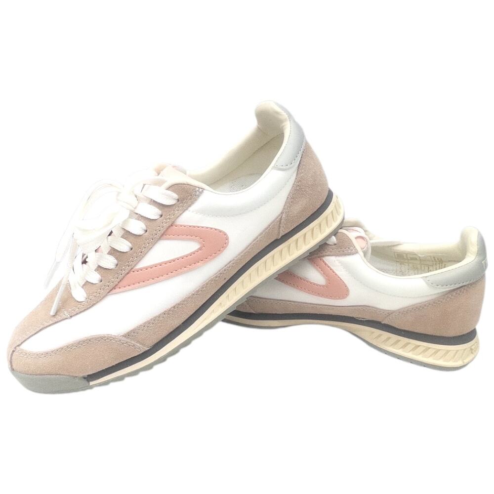 New TRETORN Women's Rawlins Lace-Up Sneakers Blush Pink White 6.5